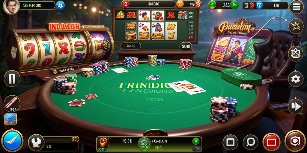 Tampilan menarik dari layar utama permainan AAKASINO.