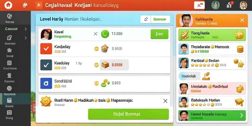 Tampilan antarmuka yang menarik dan modern.