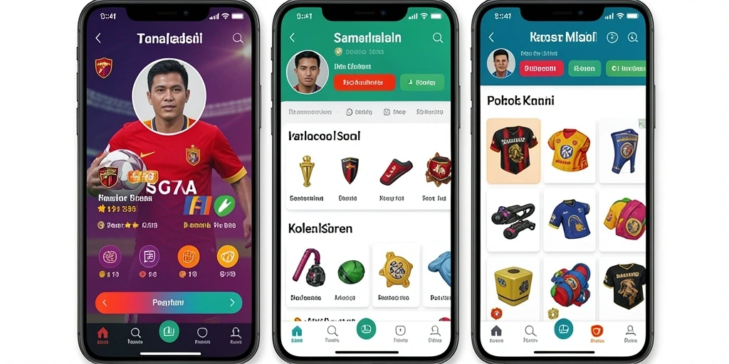 Tampilan menarik dari berbagai permainan slot.
