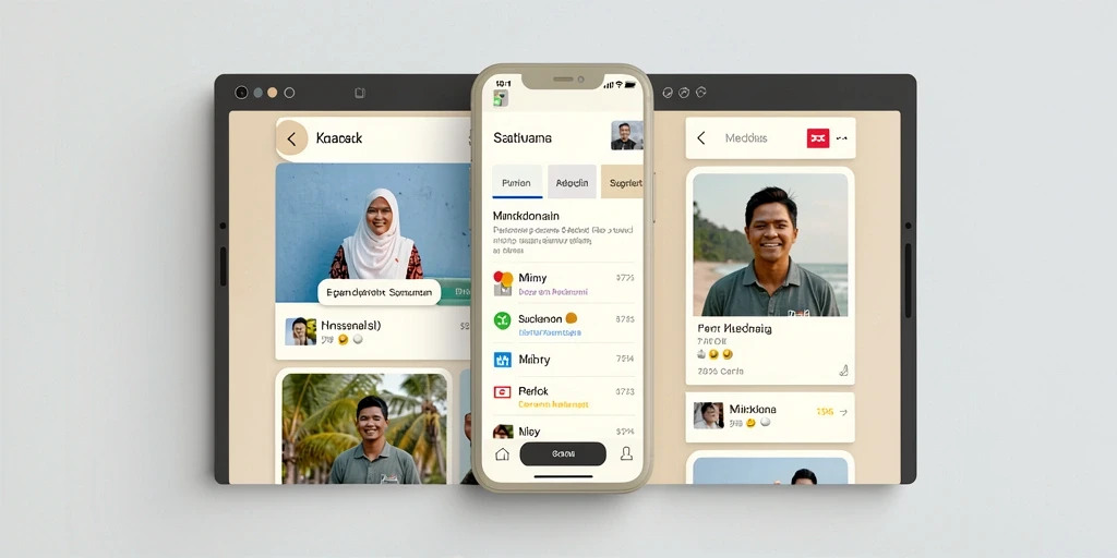 Tampilan antarmuka yang modern dan menarik.