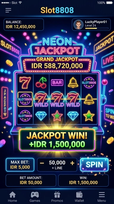 Cuplikan layar menu unduhan slot8808 untuk perangkat Android